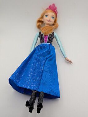 2012 Mattel Disney Frozen Princess Anna Doll Blue